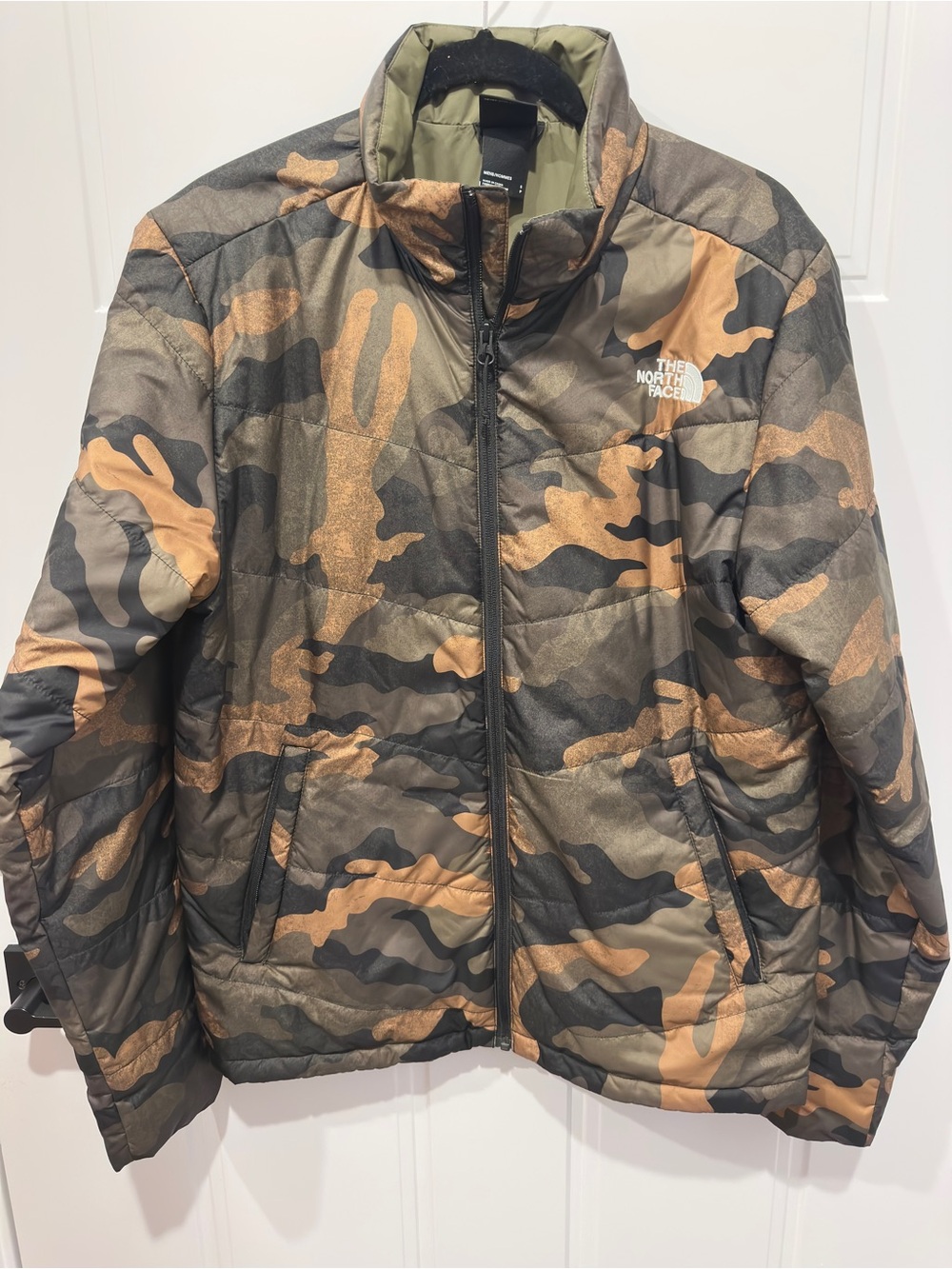 The North Face Men’s Camo Puffer Jacket - Green, Brown, Black